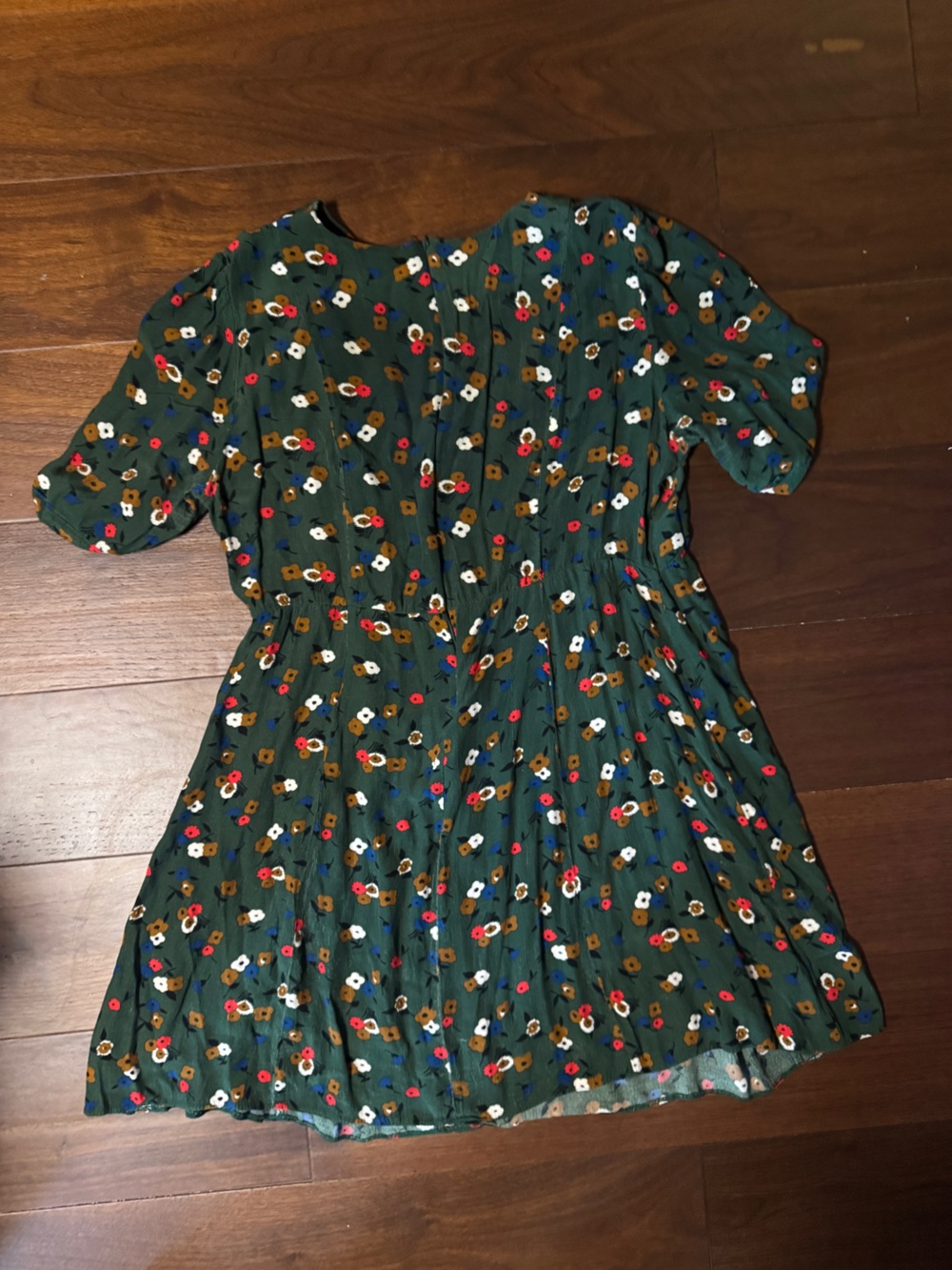 ASOS floral cutout collar dress